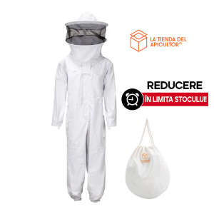 Costum de apicultor, cu voal rotund